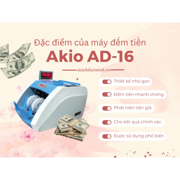 Photo - Máy đếm tiền Akio AD-16