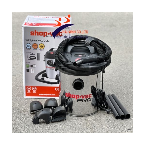 Photo - Máy hút bụi  SHOP-VAC 20L (1800W thép không gỉ)