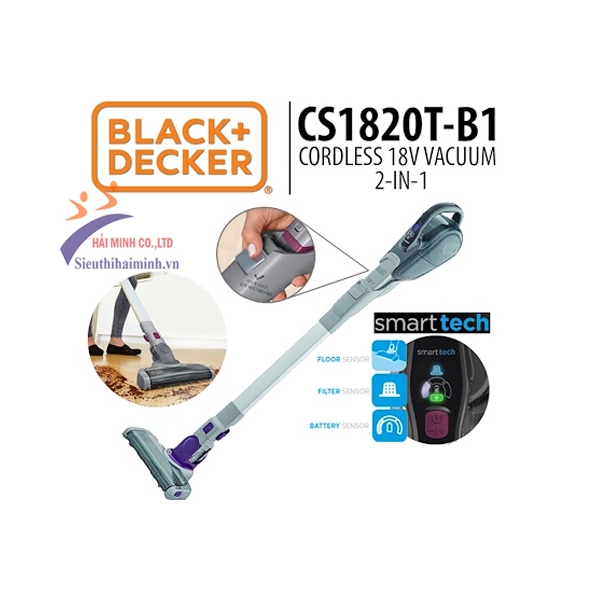 Photo - Máy hút bụi chạy pin Black&Decker; CS1820T-B1