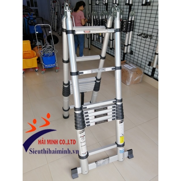 Photo - Thang nhôm rút gọn chữ A HAKACHI HM-18CP (5,6m)