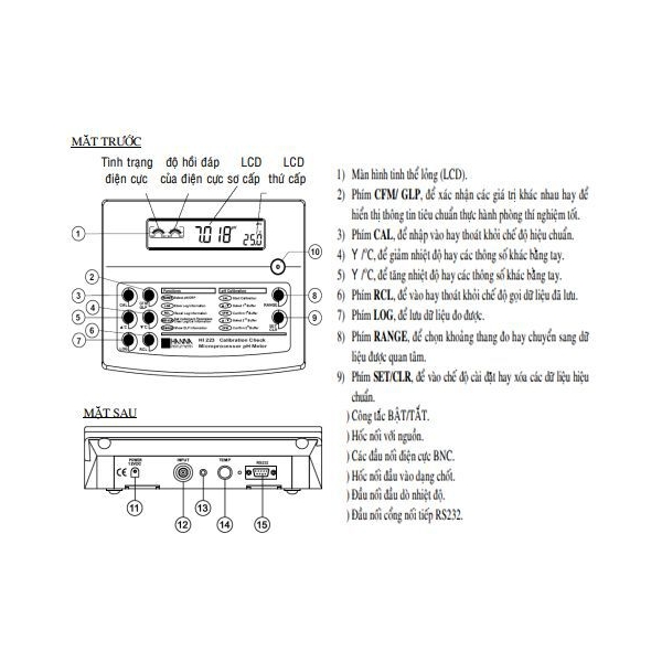 Photo - Máy đo pH/nhiệt độ để bàn HI221