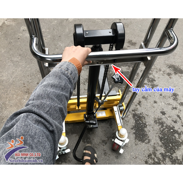 Photo - Xe nâng tay cao mini tải 400kg có bàn PS400-1500