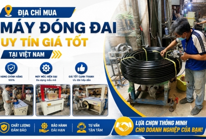 Địa Chỉ Mua Máy Đóng Đai Uy Tín Giá Tốt Tại Việt Nam