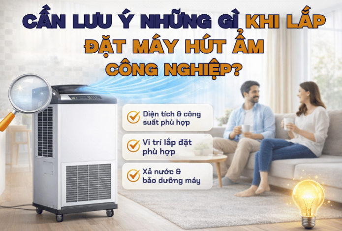 Hình ảnh Cần lưu ý những gì khi lắp đặt máy hút ẩm công nghiệp?
