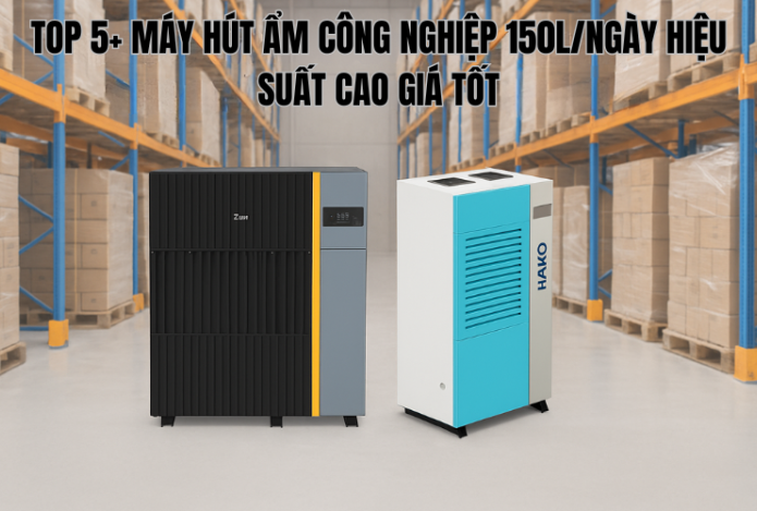 Hình ảnh Top 5+ máy hút ẩm công nghiệp 150L/ngày hiệu suất cao giá tốt