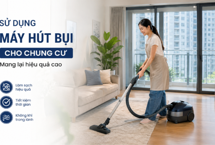 Hình ảnh Sử Dụng Máy Hút Bụi Cho Chung Cư Mang Lại Hiệu Quả Cao