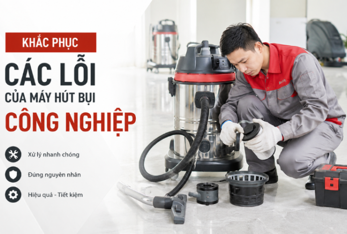 Hình ảnh Khắc Phục Các Lỗi Của Máy Hút Bụi Công Nghiệp