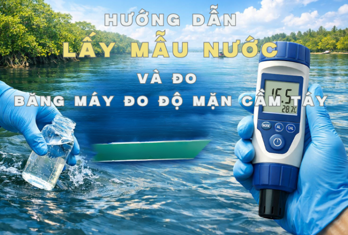 Hướng Dẫn Lấy Mẫu Nước Và Đo Bằng Máy Đo Độ Mặn Cầm Tay