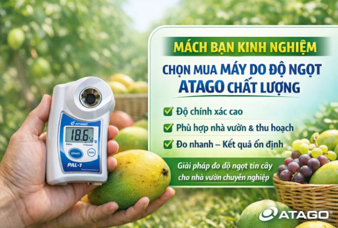 Hình ảnh Mách Bạn Kinh Nghiệm Mua Máy Đo Độ Ngọt Atago Chất Lượng