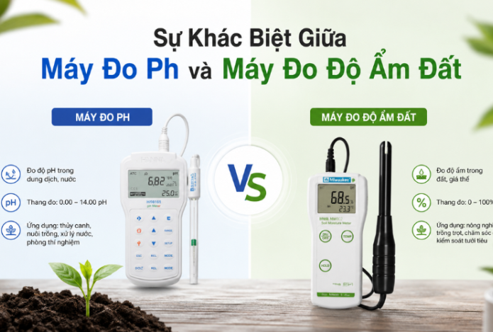 Hình ảnh Sự Khác Biệt Giữa Máy Đo Ph Và Máy Đo Độ Ẩm Đất