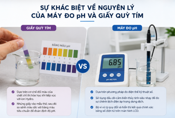 Hình ảnh Tại sao chọn mua máy đo ph thay vì dùng giấy quỳ tím?