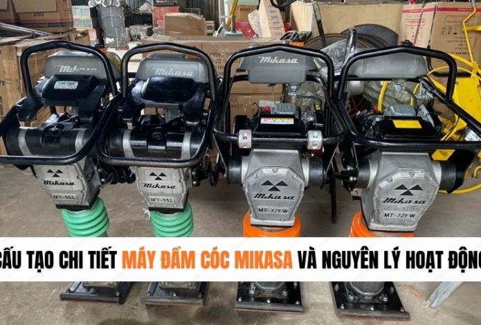 Cấu tạo chi tiết máy đầm cóc Mikasa và nguyên lý hoạt động