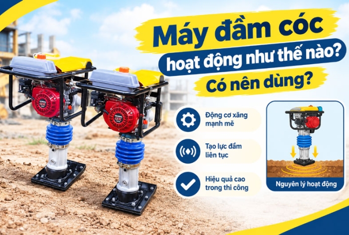 Máy đầm cóc hoạt động như thế nào? có nên dùng