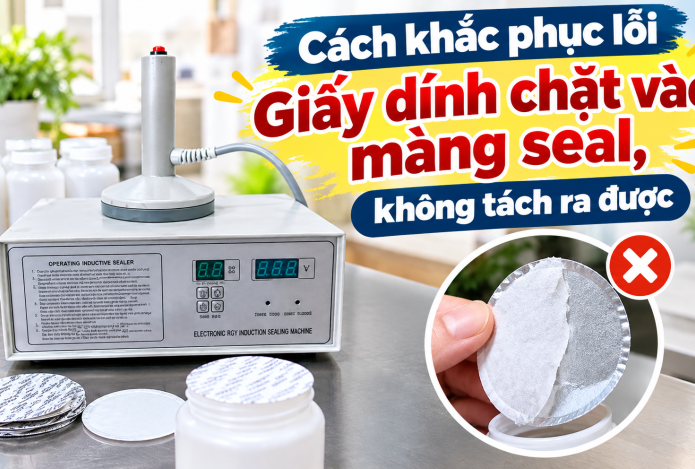 Khắc phục lỗi giấy dính chặt vào màng seal, không tách ra được