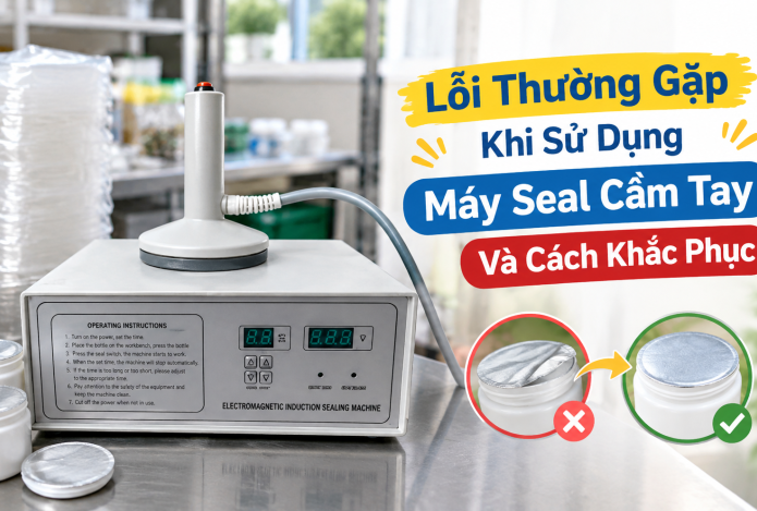 Lỗi khi sử dụng máy dán màng seal cầm tay và cách khắc phục