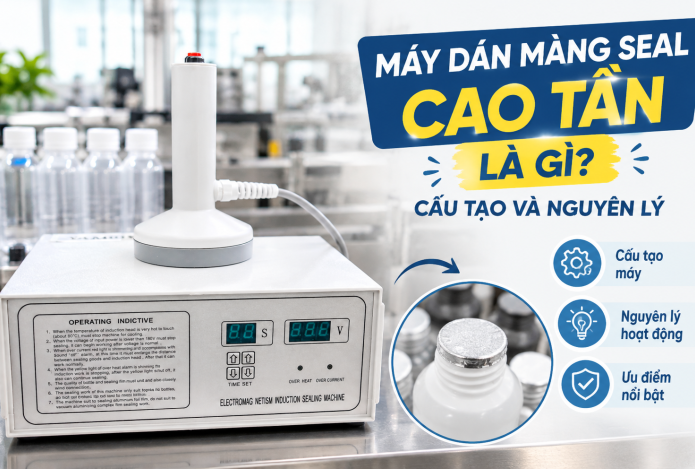 Máy dán màng seal cao tần là gì? Cấu tạo và nguyên lý hoạt động