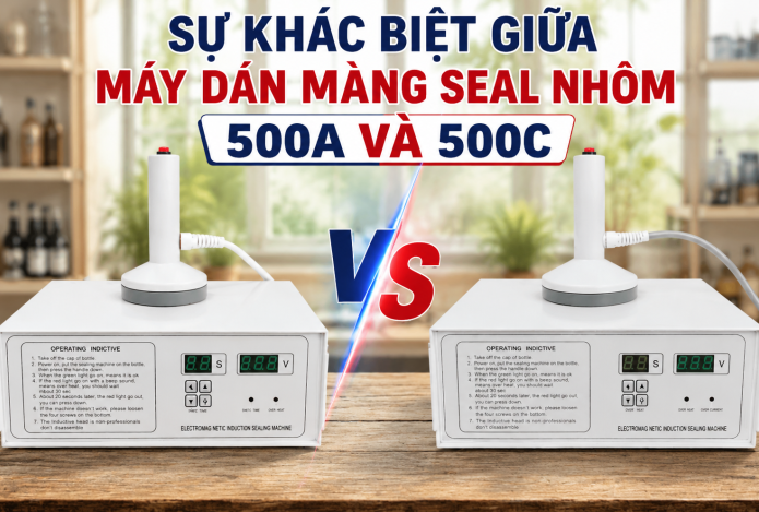Sự khác biệt giữa máy dán màng seal nhôm 500A và 500C
