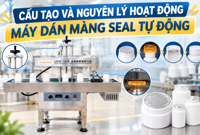 Cấu tạo và nguyên lý hoạt động máy dán màng seal tự động