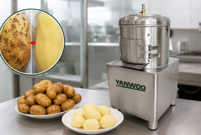 Hình ảnh Máy gọt vỏ củ quả gọt không sạch? Nguyên nhân và cách xử lý
