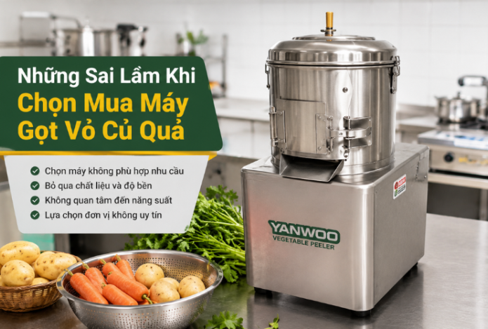 Những sai lầm khi chọn mua máy gọt vỏ củ quả