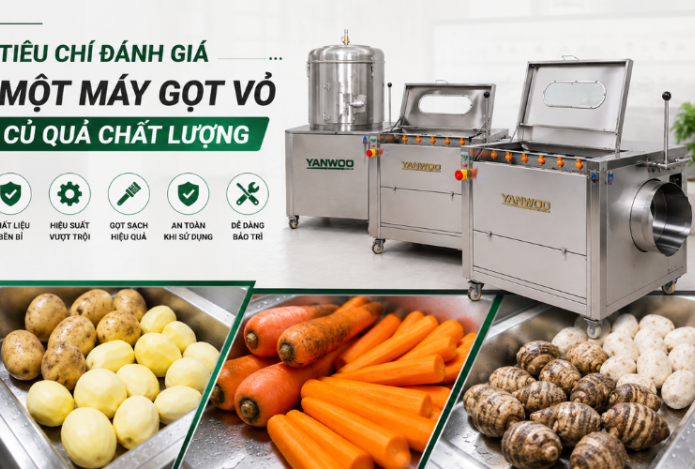 Tiêu chí đánh giá một máy gọt vỏ củ quả chất lượng