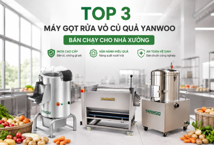 Top 3 Máy Gọt Rửa Vỏ Củ Quả Yanwoo Bán Chạy Cho Nhà Xưởng