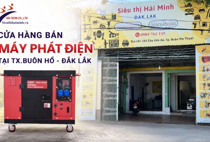 Hình ảnh Cửa hàng bán máy phát điện tại tx.Buôn Hồ - Đắk Lắk