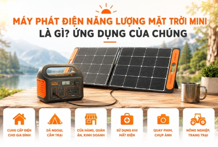 Hình ảnh Máy phát điện năng lượng mặt trời mini là gì? Ứng dụng của chúng