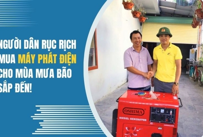 Hình ảnh Người dân rục rịch mua máy phát điện cho mùa mưa bão sắp đến