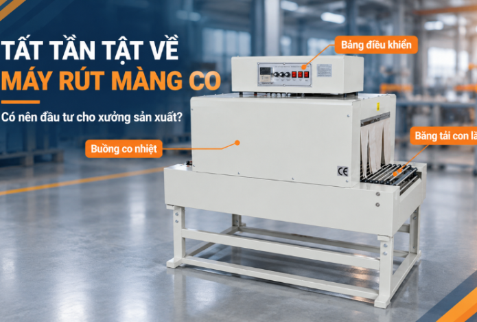 Hình ảnh Tất tần tật về máy rút màng co, có nên đầu tư cho xưởng sản xuất?