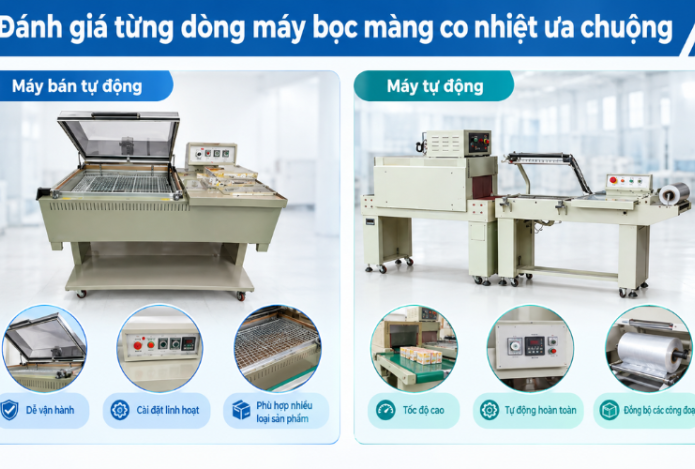Hình ảnh Đánh giá các dòng máy bọc màng co nhiệt ưa chuộng hiện nay