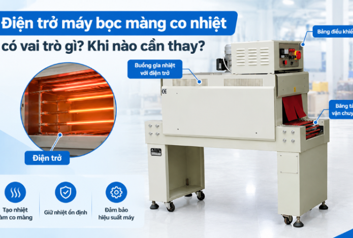 Điện trở máy bọc màng co nhiệt có vai trò gì? Khi nào cần thay?