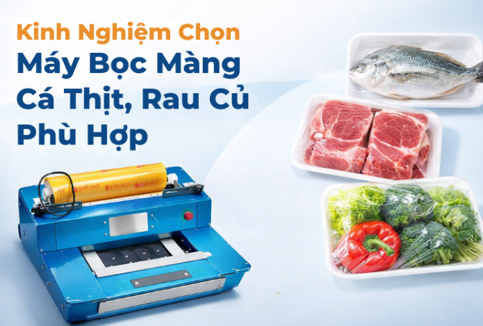 Kinh Nghiệm Chọn Máy Bọc Màng Bọc Cá Thịt, Rau Củ Phù Hợp