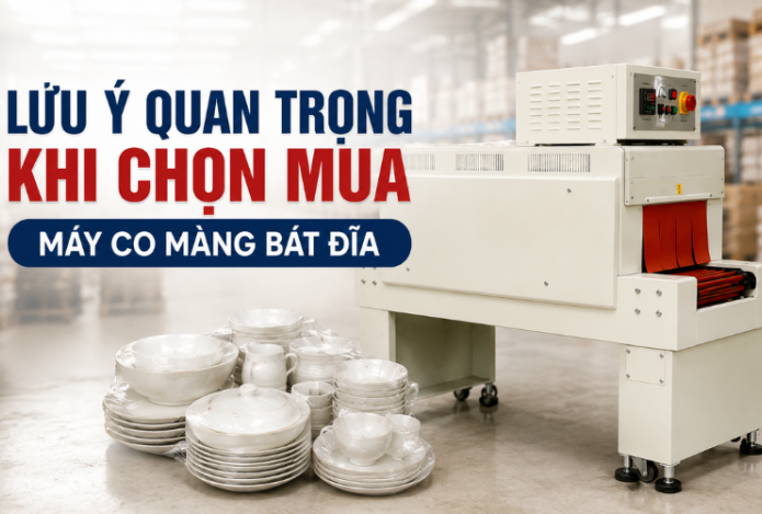 Hình ảnh Lưu ý quan trọng khi chọn mua máy co màng bát đĩa