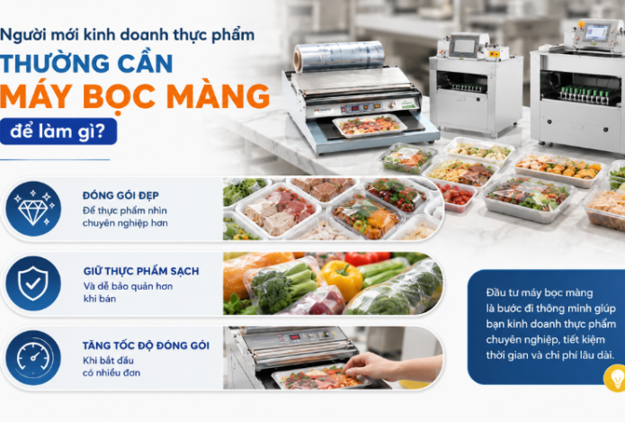 Mới Kinh Doanh Thực Phẩm Nên Chọn Máy Bọc Màng Như Thế Nào?