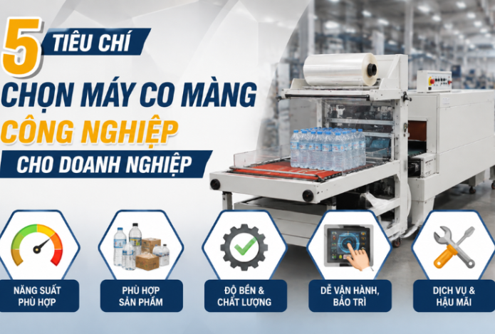 5 Tiêu chí chọn máy co màng công nghiệp cho doanh nghiệp