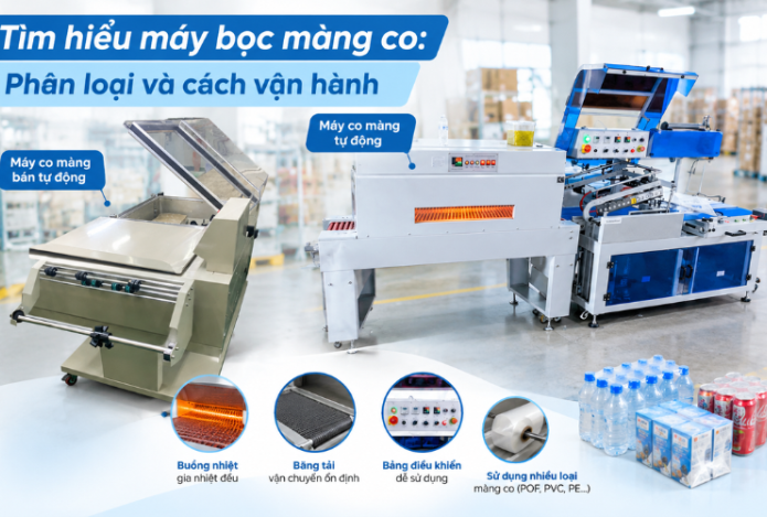 Tìm hiểu máy bọc màng co: Phân loại và cách vận hành