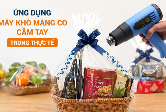 Ứng dụng máy khò màng co cầm tay trong thực tế