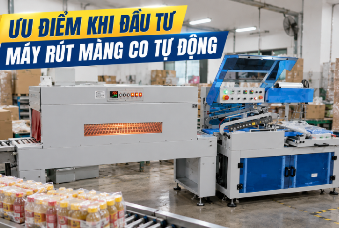 Hình ảnh Ưu điểm khi đầu tư máy rút màng co tự động