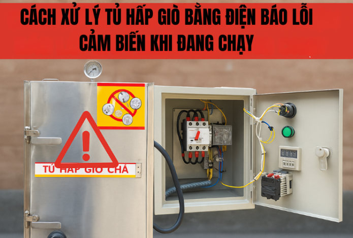Cách Xử Lý Nồi Hấp Giò Bằng Điện Báo Lỗi Cảm Biến Khi Đang Chạy