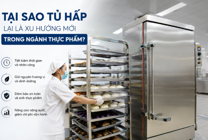 Hình ảnh Tại Sao Tủ Hấp Lại Là Xu Hướng Mới Trong Ngành Thực Phẩm?