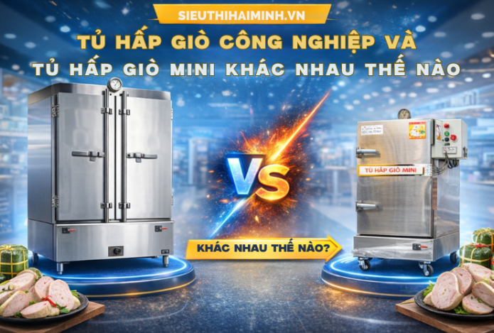 Tủ Hấp Giò Công Nghiệp Và Tủ Hấp Giò Mini Khác Nhau Thế Nào