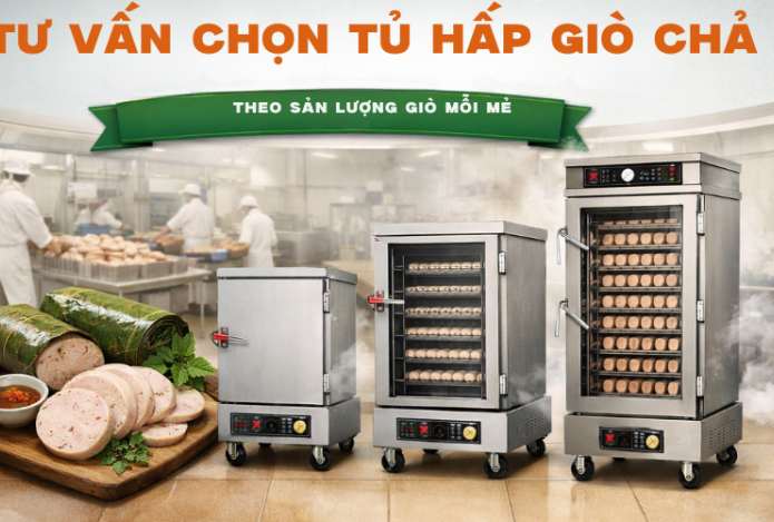 Tủ Vấn Chọn Tủ Hấp Giò Chả Theo Sản Lượng Giò Mỗi Mẻ