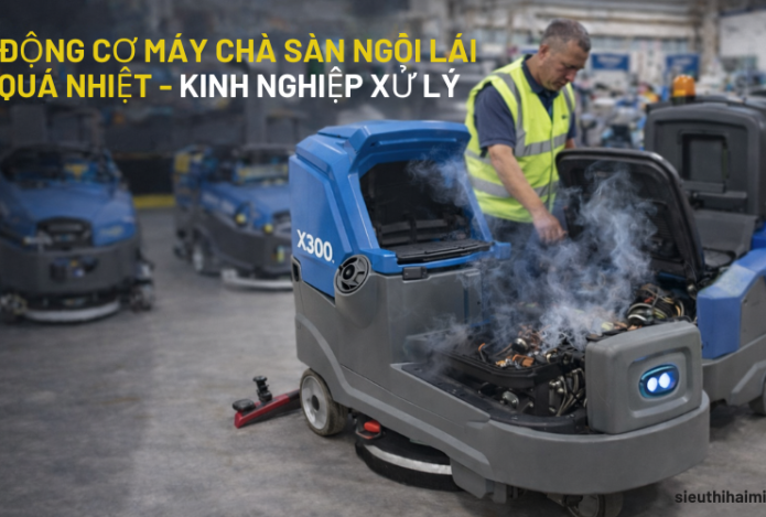 Động cơ máy chà sàn ngồi lái quá nhiệt - Kinh nghiệp xử lý