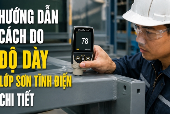 Hướng dẫn cách đo độ dày lớp sơn tĩnh điện chi tiết