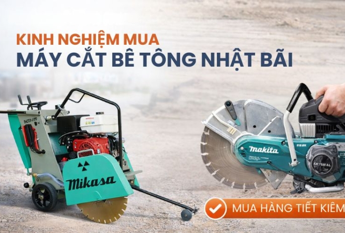 Hình ảnh Kinh nghiệm mua máy cắt bê tông nhật bãi bền, giá tốt