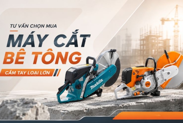 Hình ảnh Tư vấn chọn mua máy cắt bê tông cầm tay loại lớn chất lượng