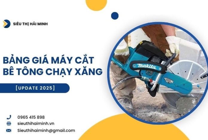 Hình ảnh [Update 2025] Bảng giá máy cắt bê tông chạy xăng mới nhất