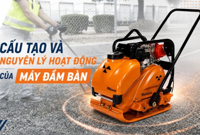 Hình ảnh Cấu tạo và nguyên lý hoạt động của máy đầm bàn