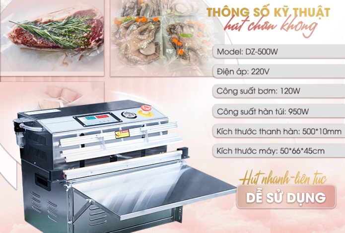 Hình ảnh Máy Hút Chân Không DZ-500W Có Hút Được Chăn Màn
